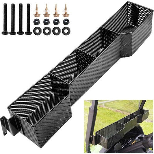Roykaw Club Car Front Basket Dash Storage Tray Organizer Compatible with Precedent 2004-up Golf Cart - One Piece Solid Design