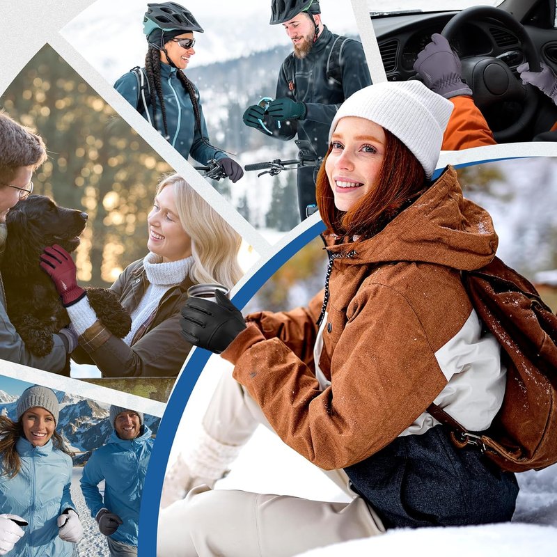 Winter Waterproof Touchscreen Gloves for Men & Women - Thermal Ski & Snow Gear for Cold Weather | Perfect for Outdoor Sports & Daily Use