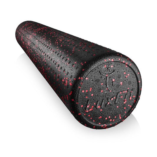 Foam Roller, LuxFit Speckled Foam Rollers for Muscles '10 Year Warranty' High Density Foam Roller for Physical Therapy, Exercise, Deep Tissue Muscle Massage. Back, Leg, Body Roller (Red, 36 Inch)