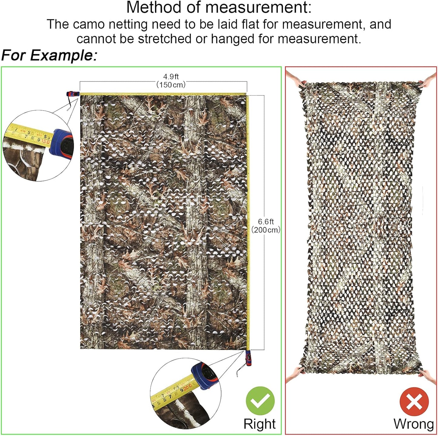 Camo Netting for Hunting | Bulk Roll Sunshade & Military Decoration