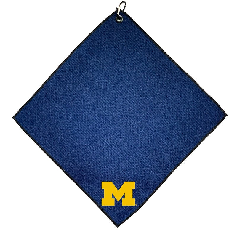 Team Golf NCAA Michigan Wolverines Microfiber Golf Towel, 15x15 (Multicolor)