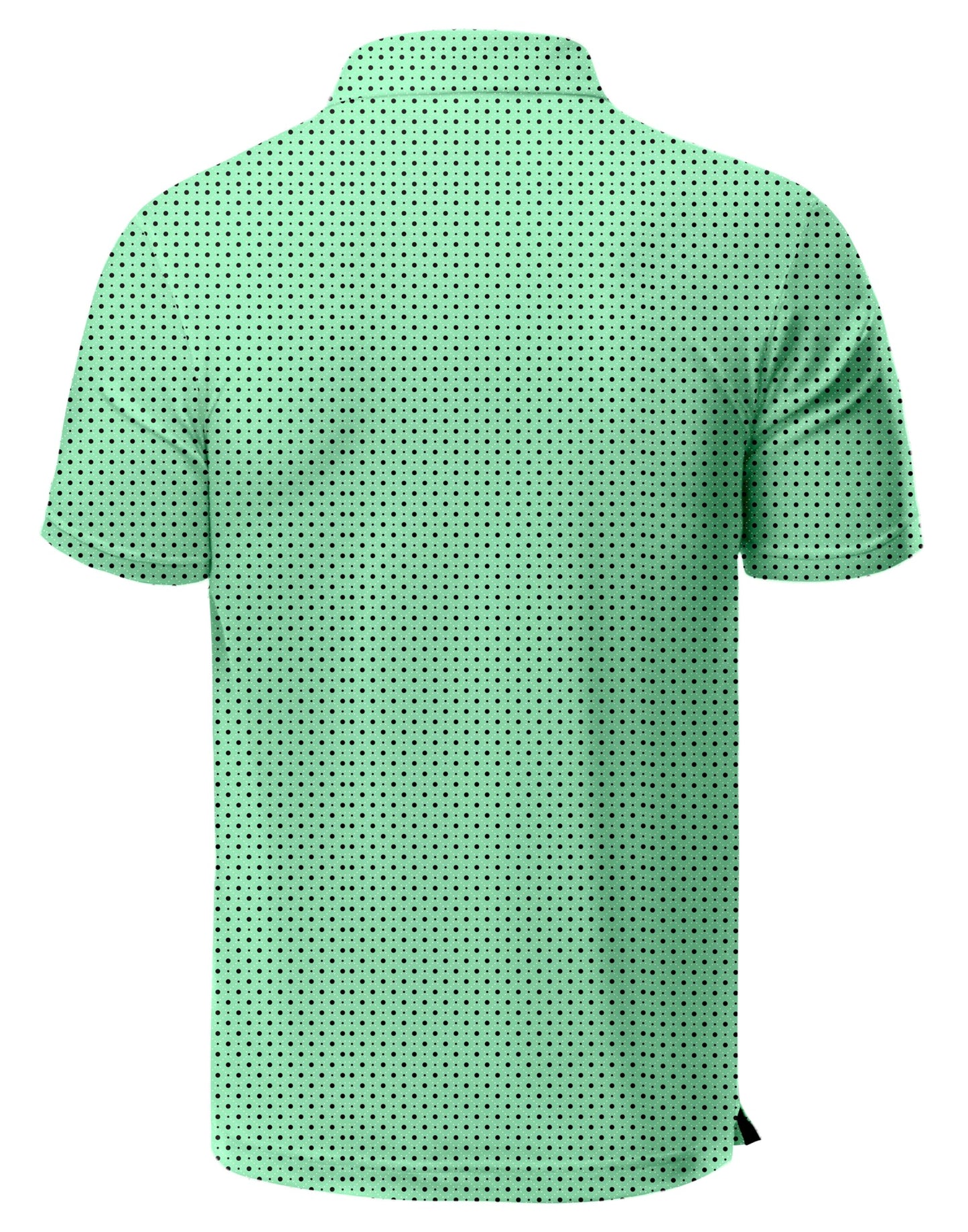 Obla Mens Golf Polo Shirts Short Sleeve Dry Fit Performance Moisture Wicking Casual Print Collared Golf Shirts for Men (Green Dot_XXL)