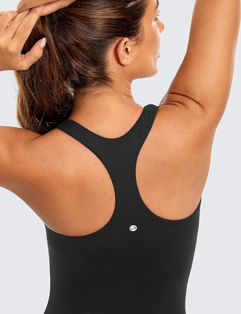 Butterluxe Workout Racerback Tank Tops for Women - Padded Spandex Athletic Yoga Shirts | Comfortable Fit