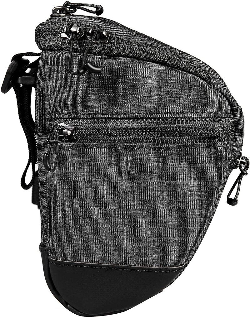 Roswheel Essentials Series Bike Handlebar Bag Bicycle Basket Pack with Map Holder/Phone Pouch, Black