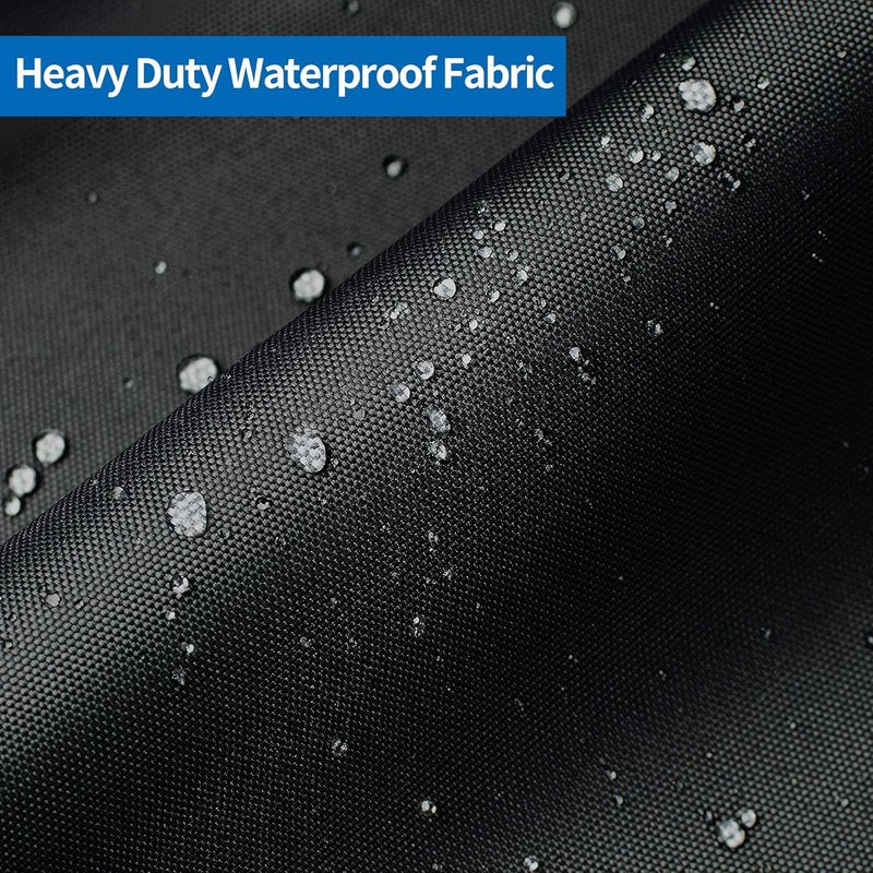 Trailerable Boat Cover - 16'-18.5' Waterproof Heavy Duty for V-Hull, Fishing & Utility Boats | 800D Fabric, 94" Wide
