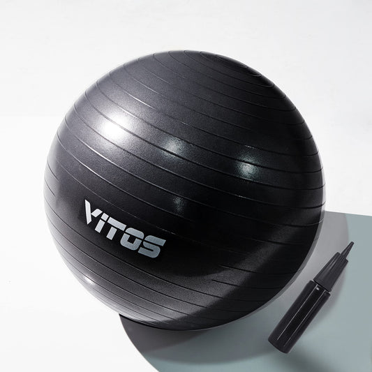 Vitos Exercise Yoga Ball - Birthing Ball for Pregnancy, Stability Balance, Fitness Workout, Quick Pump Included