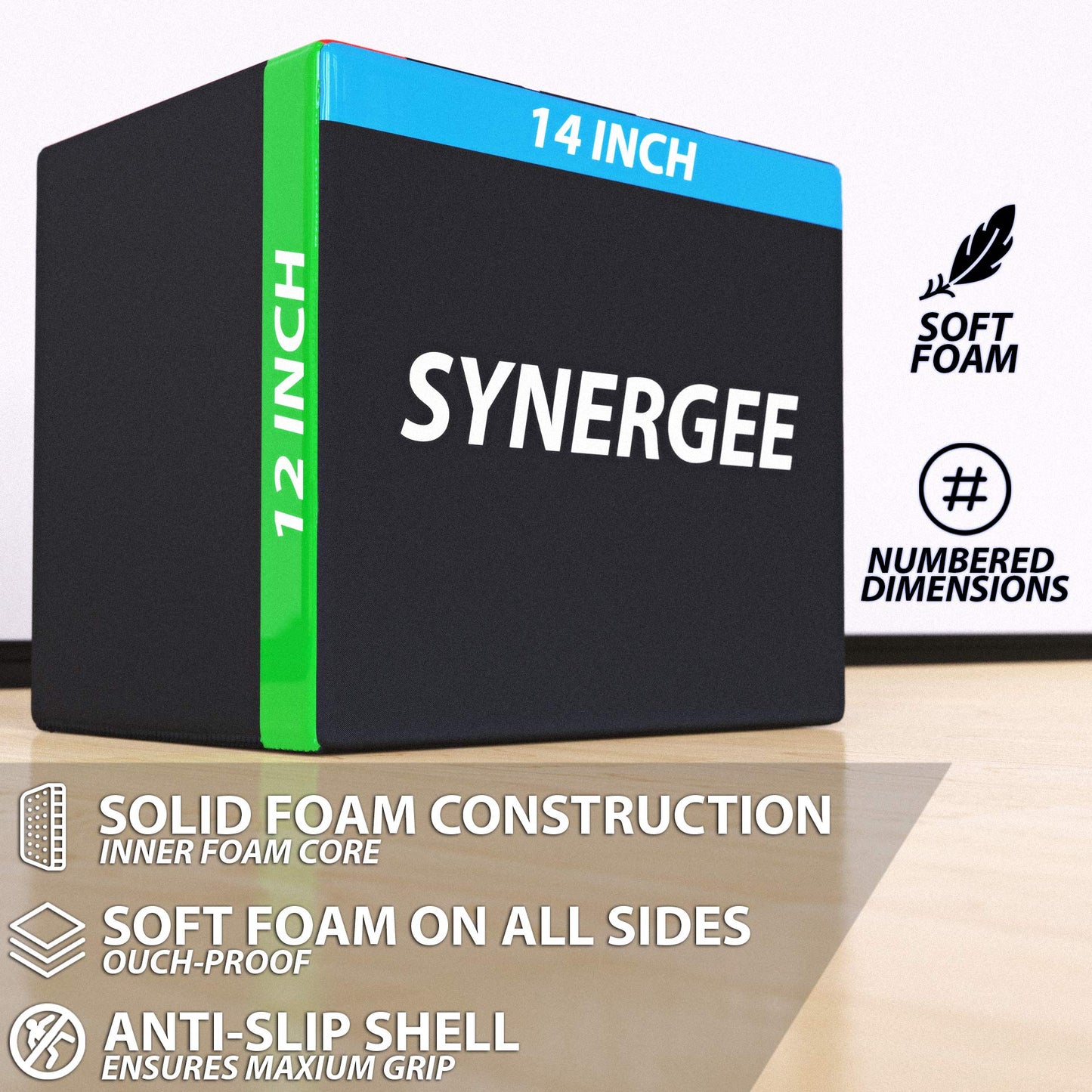 Synergee 3 in 1 Soft Plyo Box – Size 16/14/12