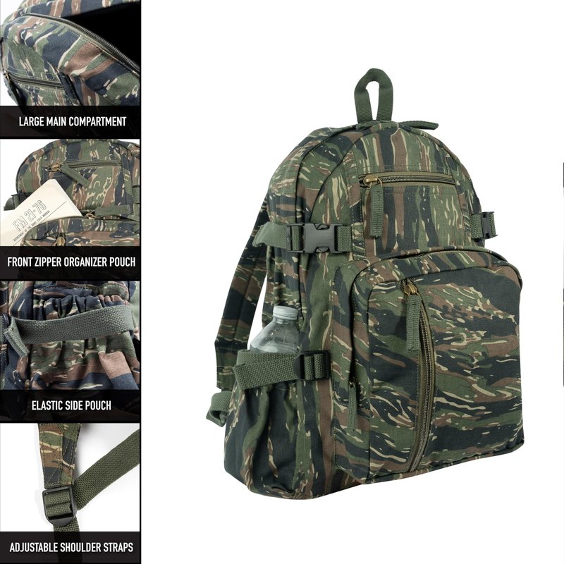Rothco Khaki Vintage Star Back Pack with Red Star 9162