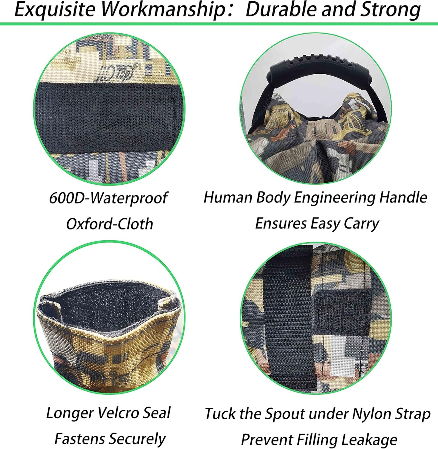 Shooting Rest Bag - Waterproof Oxford Sandbags for Rifles | Durable Portable Shooting Bench Holders