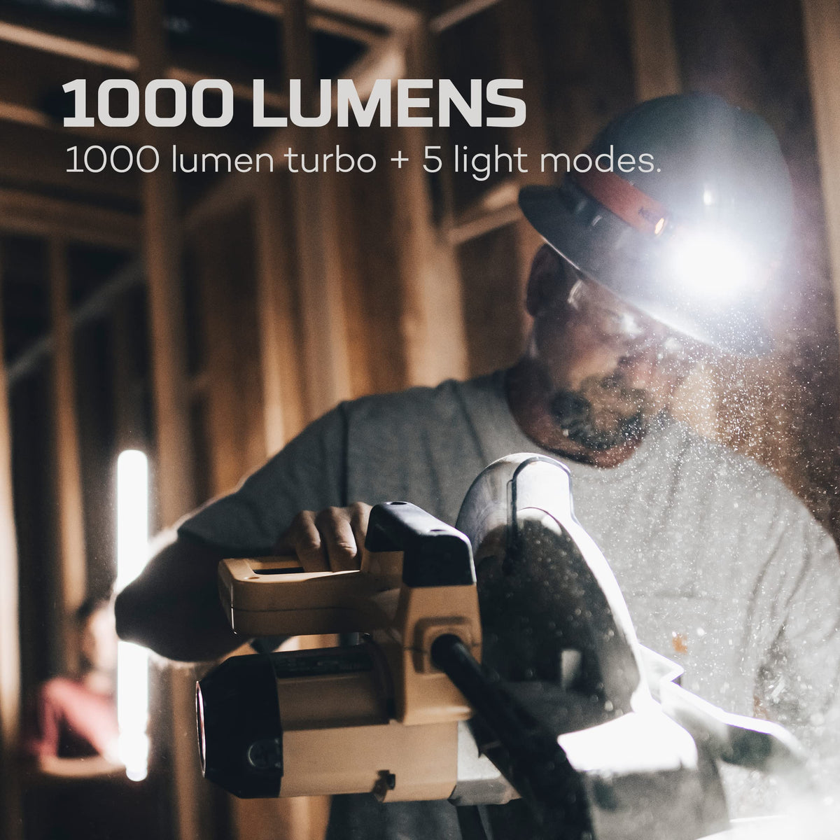 NEBO Master Series HL1000 LED Headlamp, Rugged and Reliable, Rechargeable, Bright Headlamp with 180 Degree Tilt, 5 Light Modes, Waterproof and Impact Resistant
