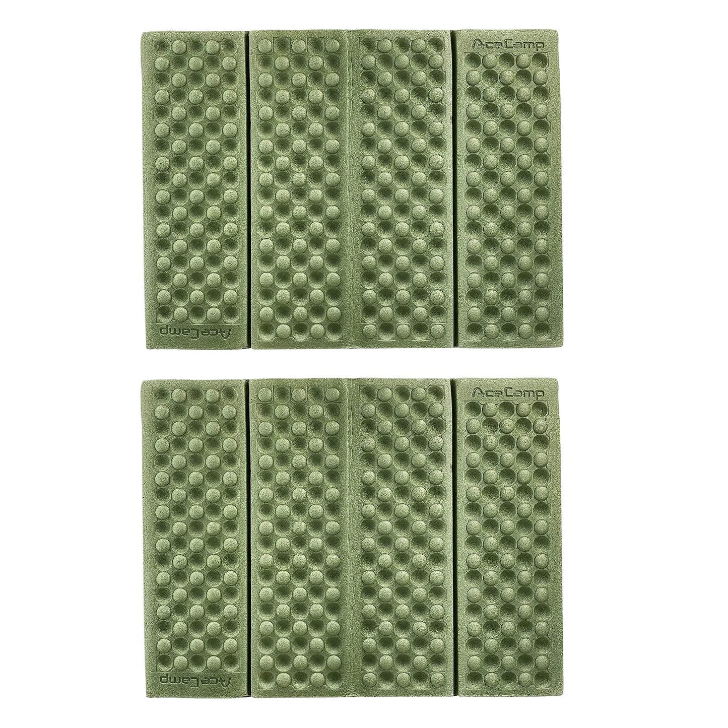 2 Pack Sitting Pad for Backpacking, Sit Upon Pads Camping Hiking,Outdoor Foam Folding Mat, Small Seat Cushion, Compfort, Portable and Lightweight Green 2PCS