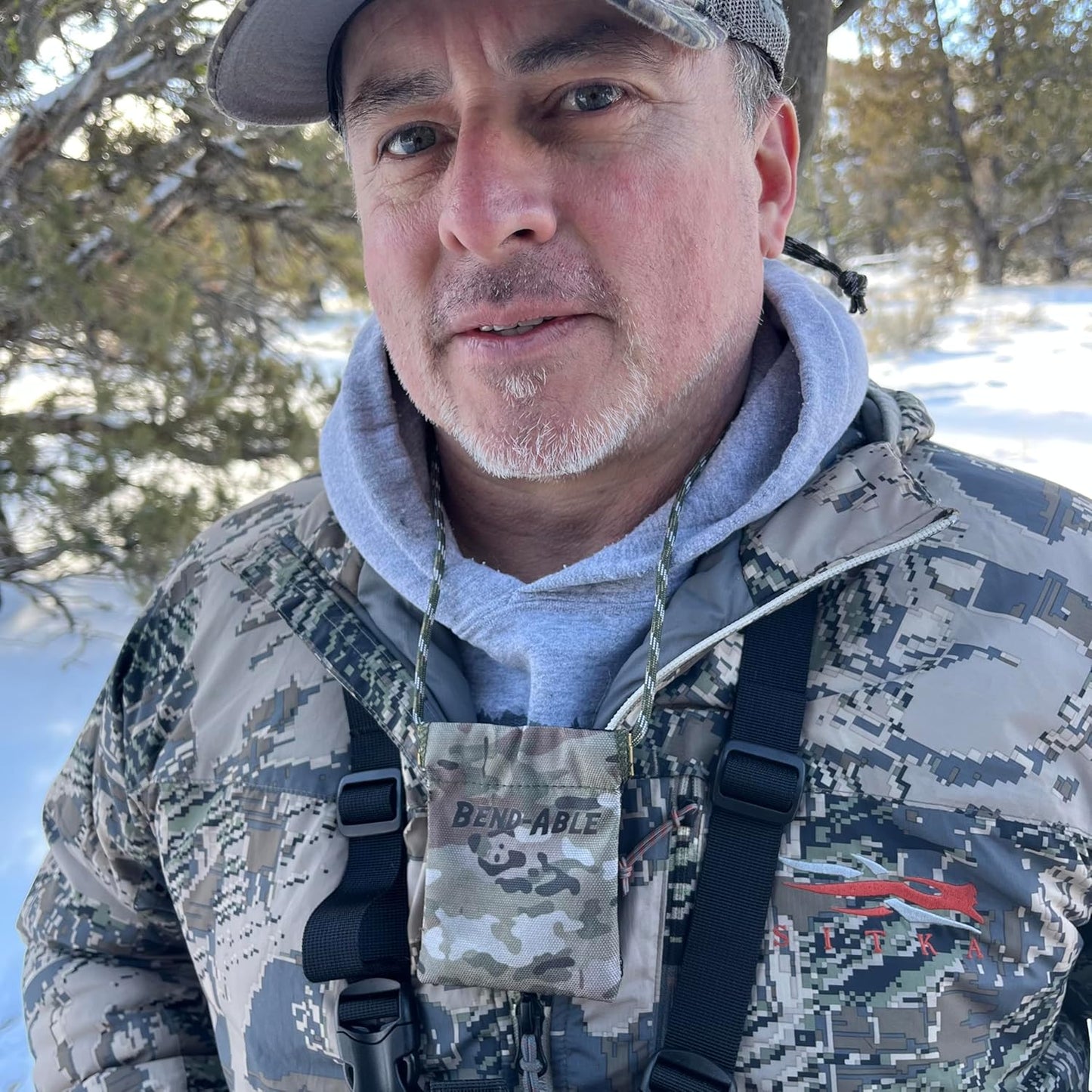 Reed Quiver Pouch - Diaphragm Mouth Call Holder for Elk, Turkey & Coyote Hunting | Quick-Access Design | Multicam Color | Breathable Mesh Back
