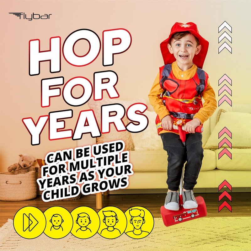 Flybar My First Foam Pogo Jumper - Safe & Durable Pogo Stick for Kids | Supports Up to 250lbs, Ages 3+