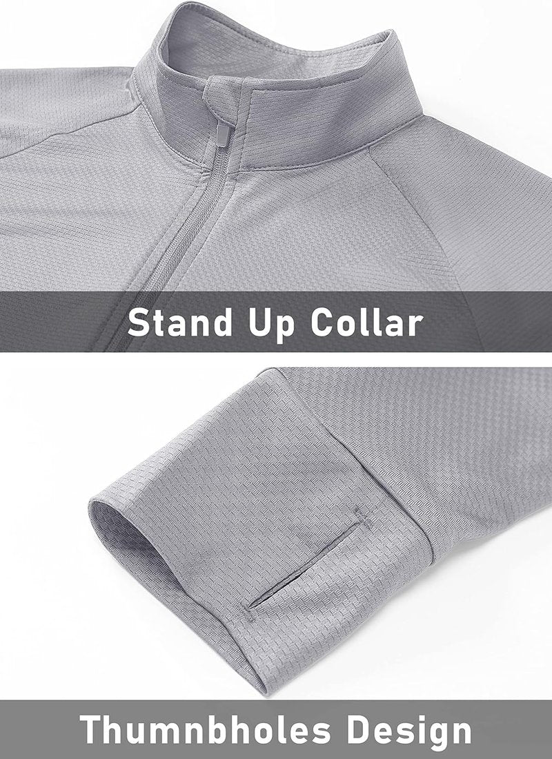 Women's UPF 50+ Lightweight Athletic Jacket - Sun Protection, Full Zip, Long Sleeve | Ideal for Hiking & Outdoor Activities