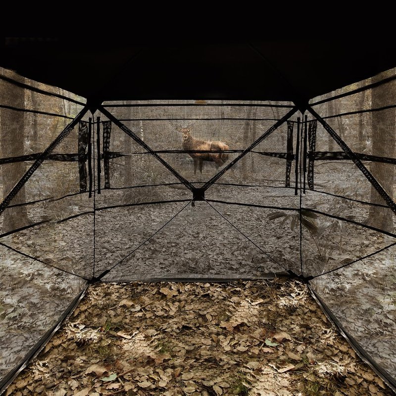 VEVOR Hunting Blind - 360° Portable Camouflage Tent with Silent Door & Window | Durable Concealed Shelter for Turkey & Deer