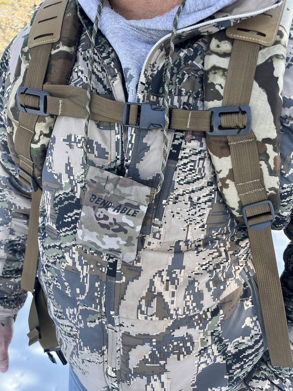 Reed Quiver Pouch - Diaphragm Mouth Call Holder for Elk, Turkey & Coyote Hunting | Quick-Access Design | Multicam Color | Breathable Mesh Back