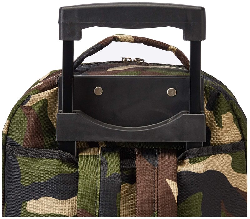 Rockland Double Handle 17" Rolling Backpack, Camo