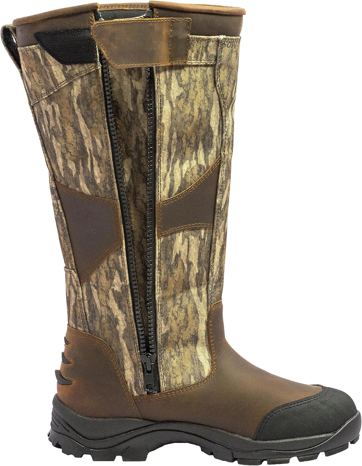 PreyMaster Men's Waterproof Snake Boots - Knee High, Puncture-Resistant, Camo Leather | 17" Height, Comfortable Rubber Sole