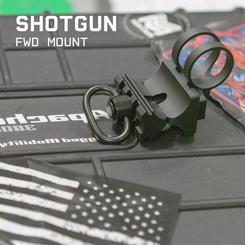 Monstrum Shotgun Barrel Clamp Mount - Flashlight & QD Sling Swivel | Picatinny Rail Accessory