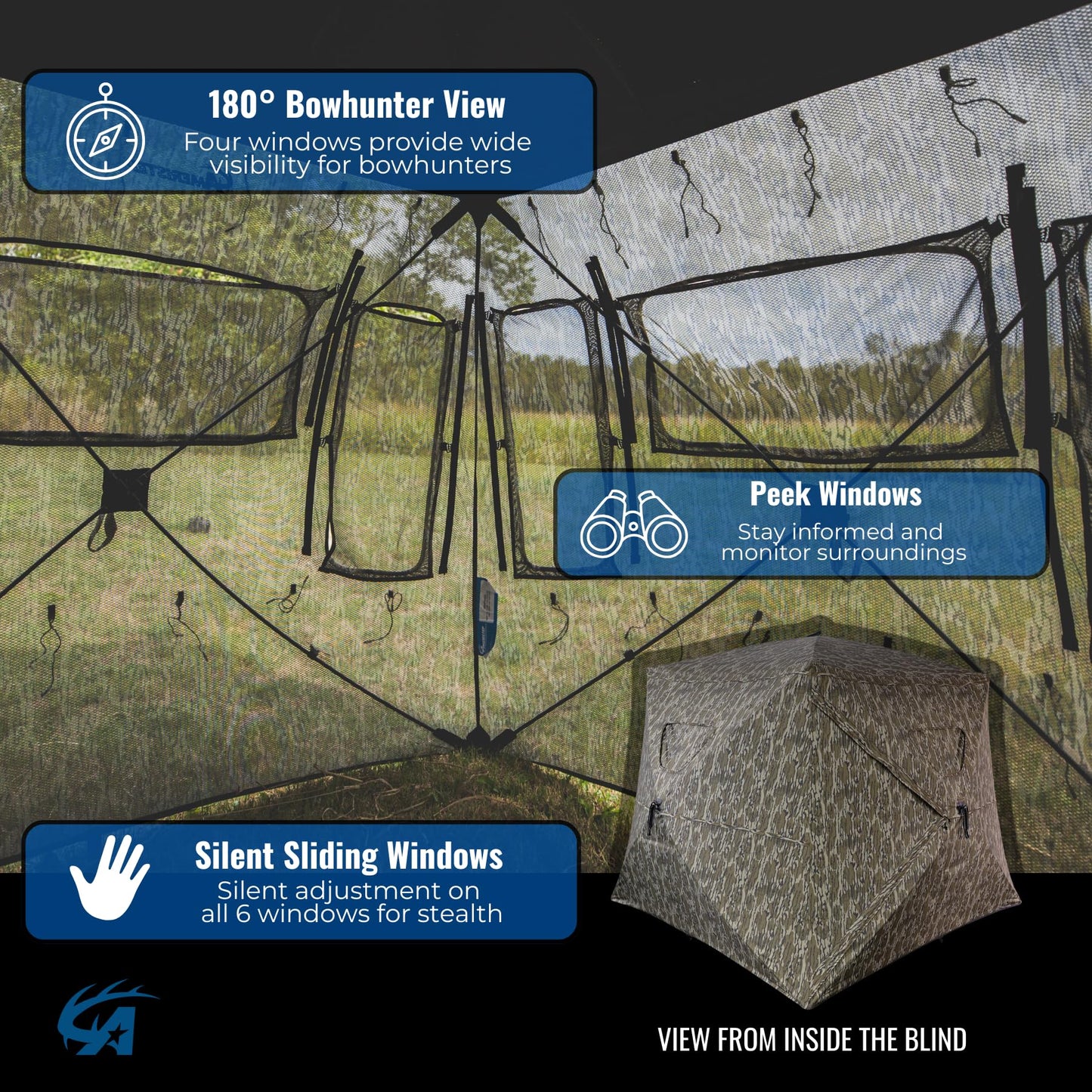 Ameristep Frontline Wide Bottom Extreme / 75" x 80" Footprint/MOBL