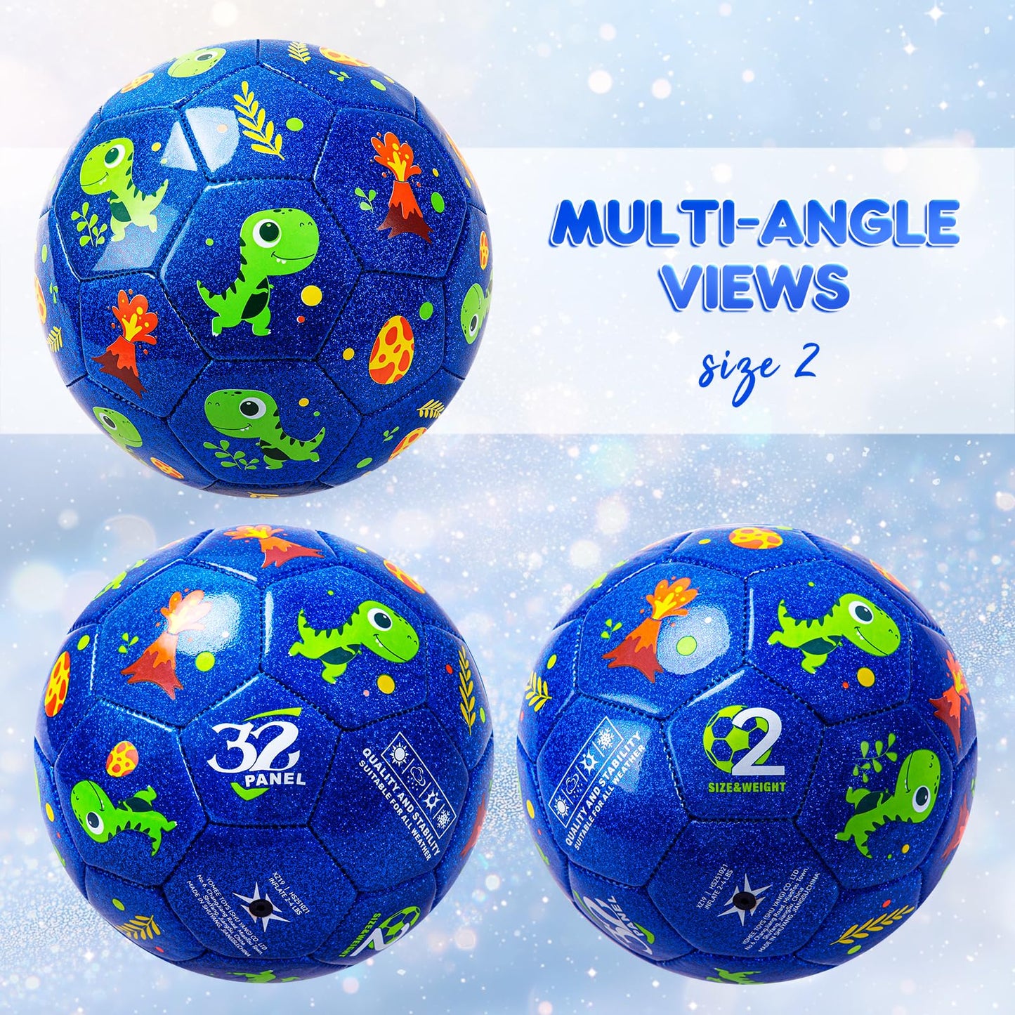 EVERICH TOY Toddler Soccer Ball, Size 2 Soccer Ball Small