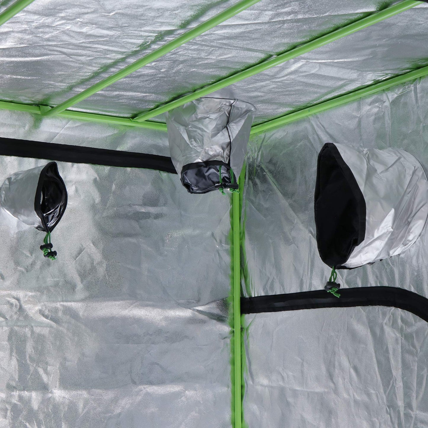 HANGKAI Home Grow Tent, Hydroponic Plant Growing Room w/Observation Window and Inner Tool Bag, 600D Highly Reflective Fabric Cover Indoor Grow Room, 48"x48"x80"