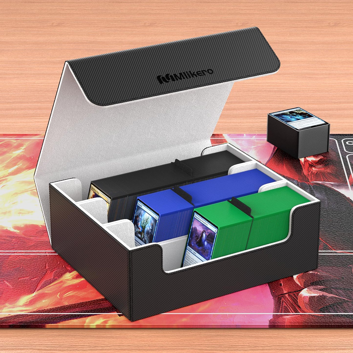 Mlikero 500 Black Card Sleeves and 1800+ Card Deck Box