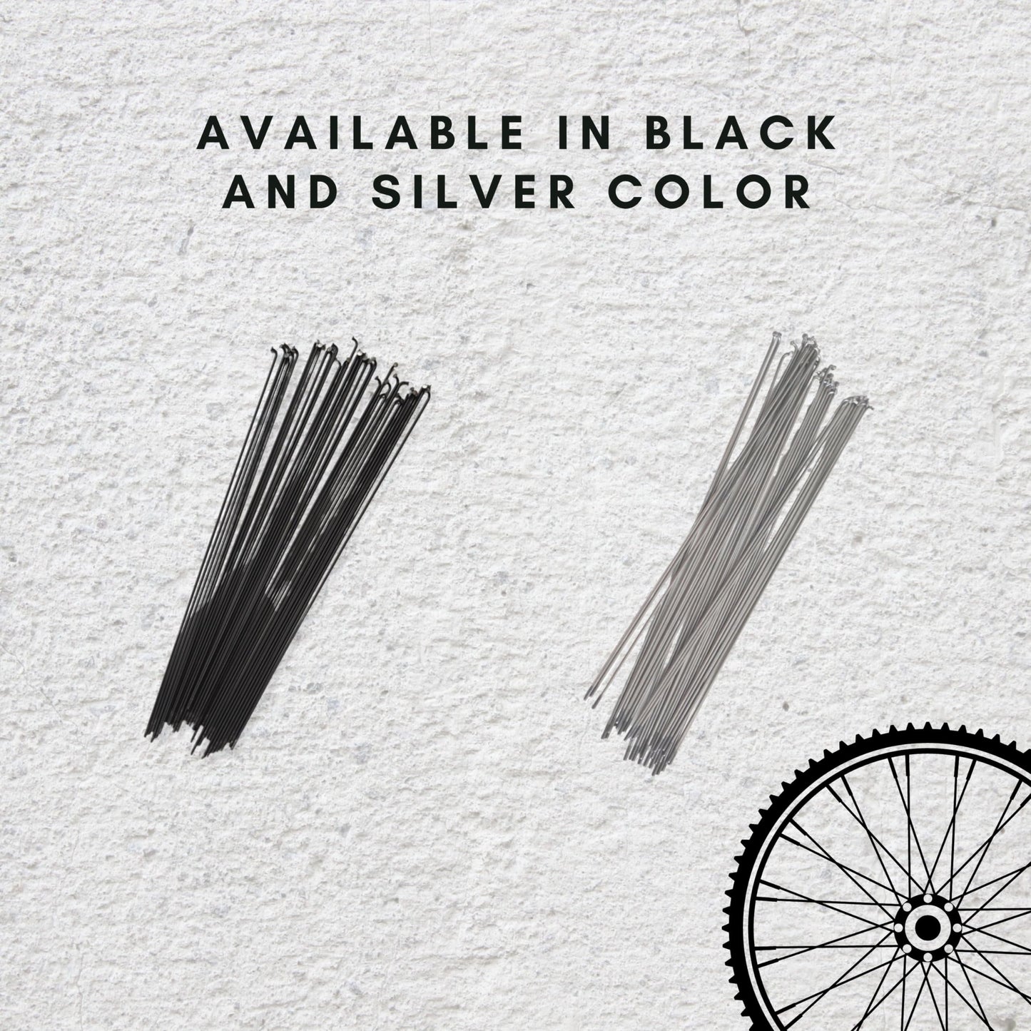 Vincita 14G Stainless Steel Bicycle Spokes (36 Pack) with Brass Nipples – Made in Europe – Rust-Resistant J-Bend Replacement Kit for MTB, E-Bike, Road & 700c Wheels (Select Length)