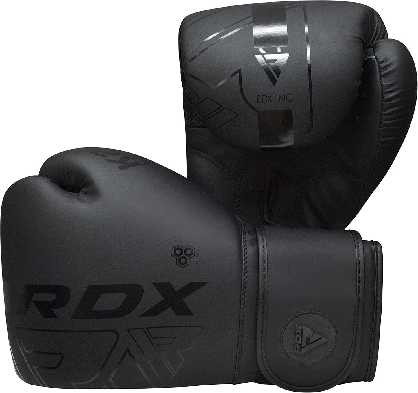 RDX Boxing Gloves - Pro Training Sparring MMA Kickboxing | Maya Hide Leather, Ventilated Palm, 8-18 Oz Sizes