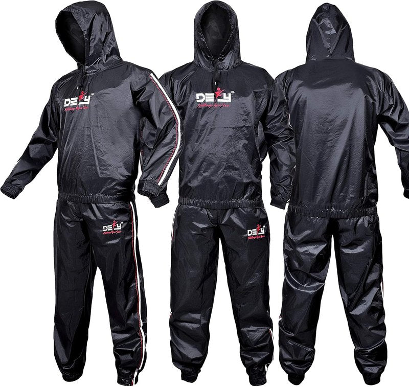 DEFY Heavy Duty Sauna Suit - Full Body Weight Loss Hoodie for Men & Women | Anti-Rip Gym Workout Gear