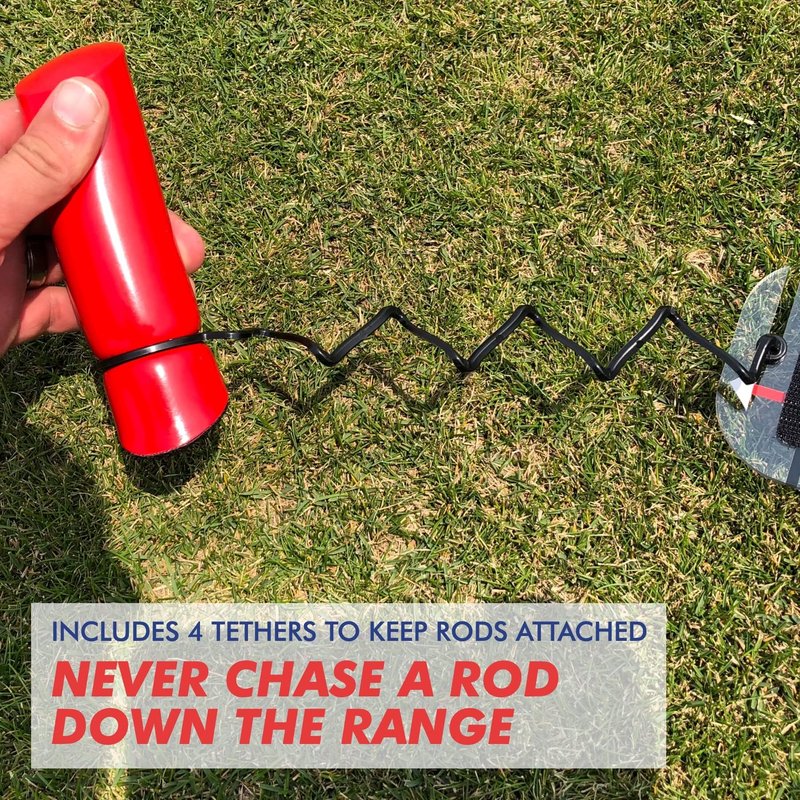 EyeLine Golf Speed Trap - Build Confidence, Improve Your Swing with Slice and Hook Corrector, Swing Trainer, Path Aid, Greater Distance, Made in USA, Polycarbonate Base (Speed Trap 2.0)