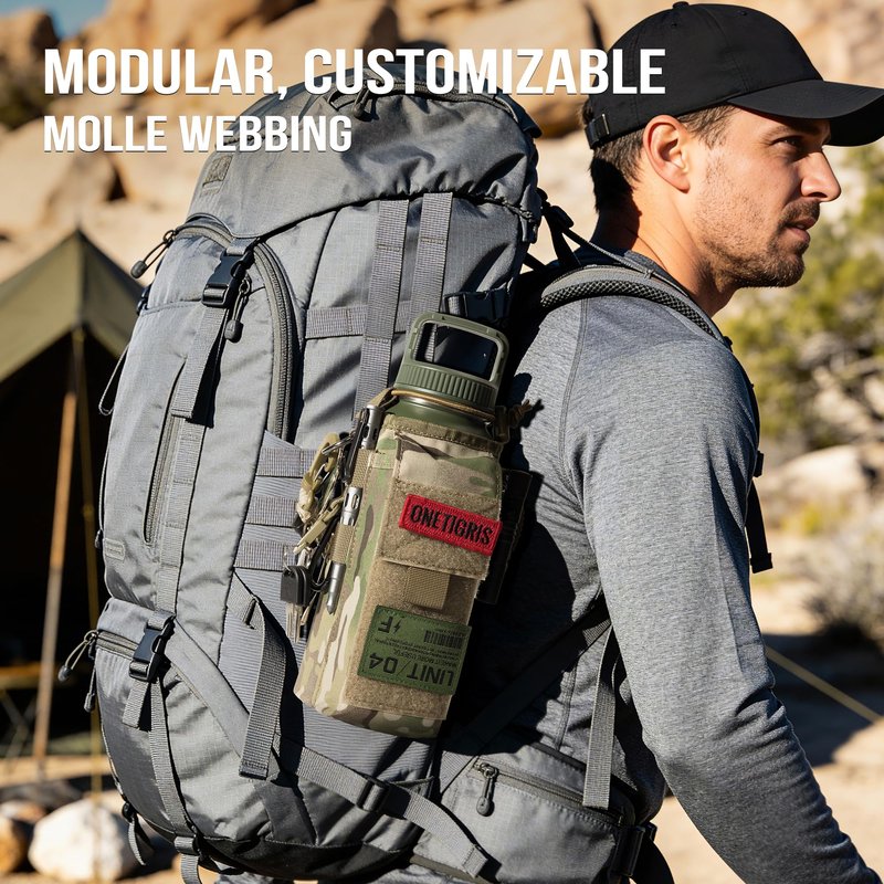 OneTigris Tactical Molle Pouch for 32 oz Insulated Water Bottle Holder