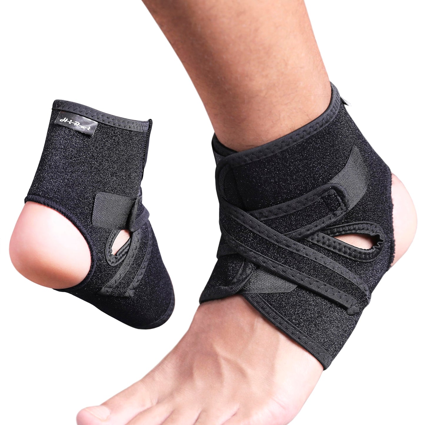 HiRui Ankle Wraps Ankle Brace Compression Ankle Support for Men Women, Ankle Stabilizer for Running Basketball Soccer Fitness Sprains Arthritis Recovery-Breathable, Adjustable (M, 2 Pack)