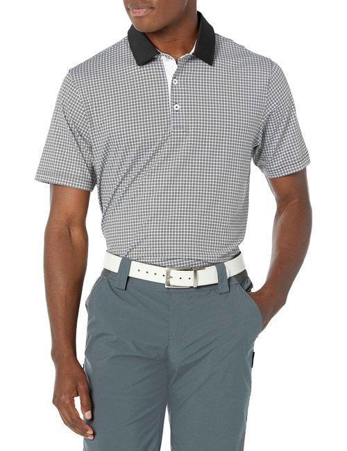 PUMA Men's Mattr Circular Polo, Black-Ash Gray, XXL
