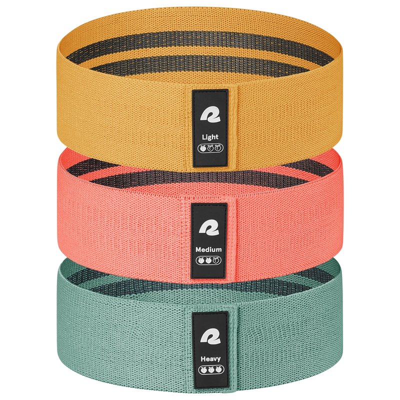 Retrospec Engage Booty Bands Resistance Band Set for Working Out & Exercise - Lightweight & Portable for Men & Women