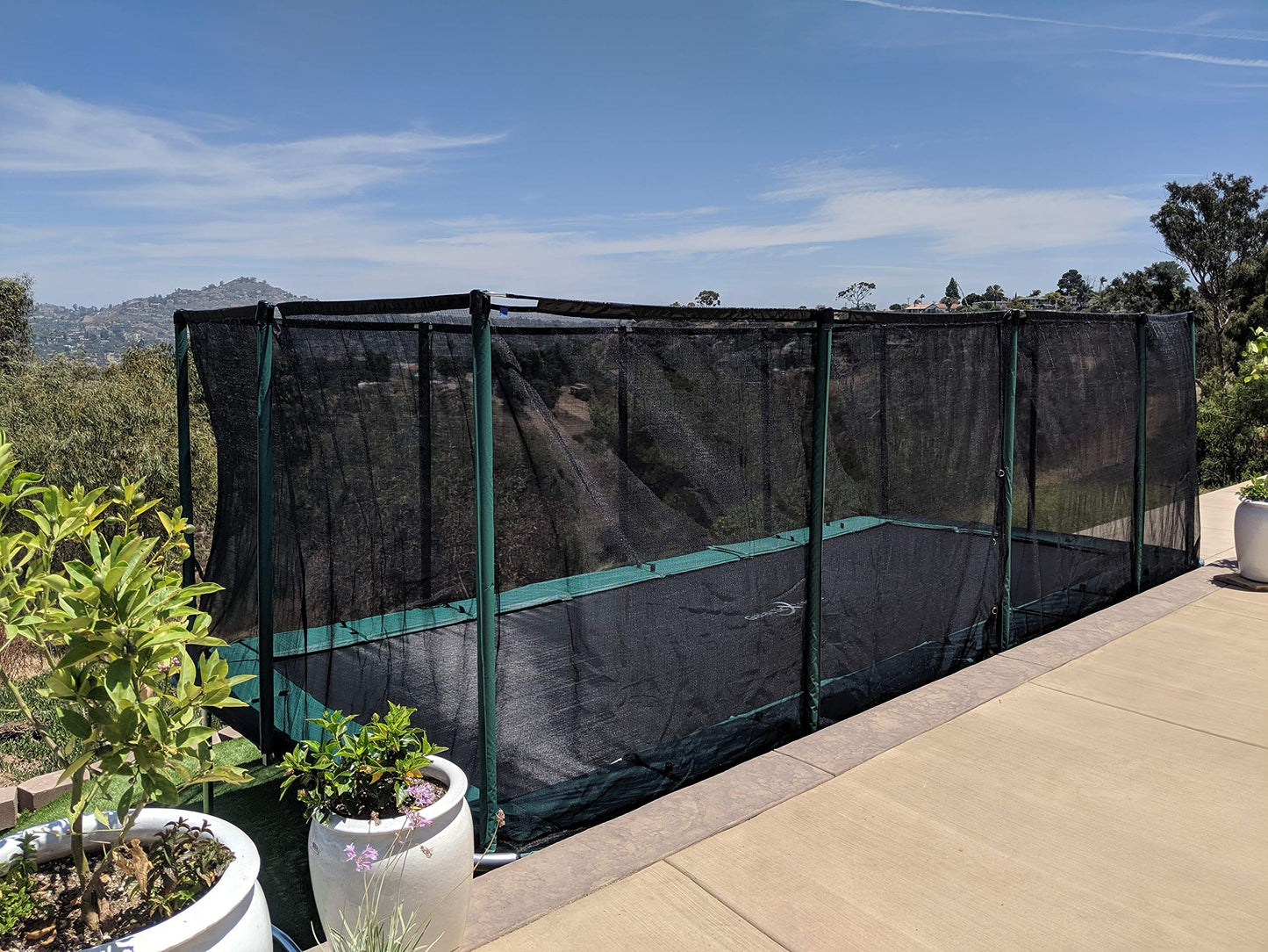 Happy Trampoline Pro Rectangle Trampoline 10x20 - Gymnastics Trampoline with Net Enclosure - Large Trampoline for Backyard Heavy Duty 750lbs Jumping Capacity - Commercial Grade Outdoor Trampoline