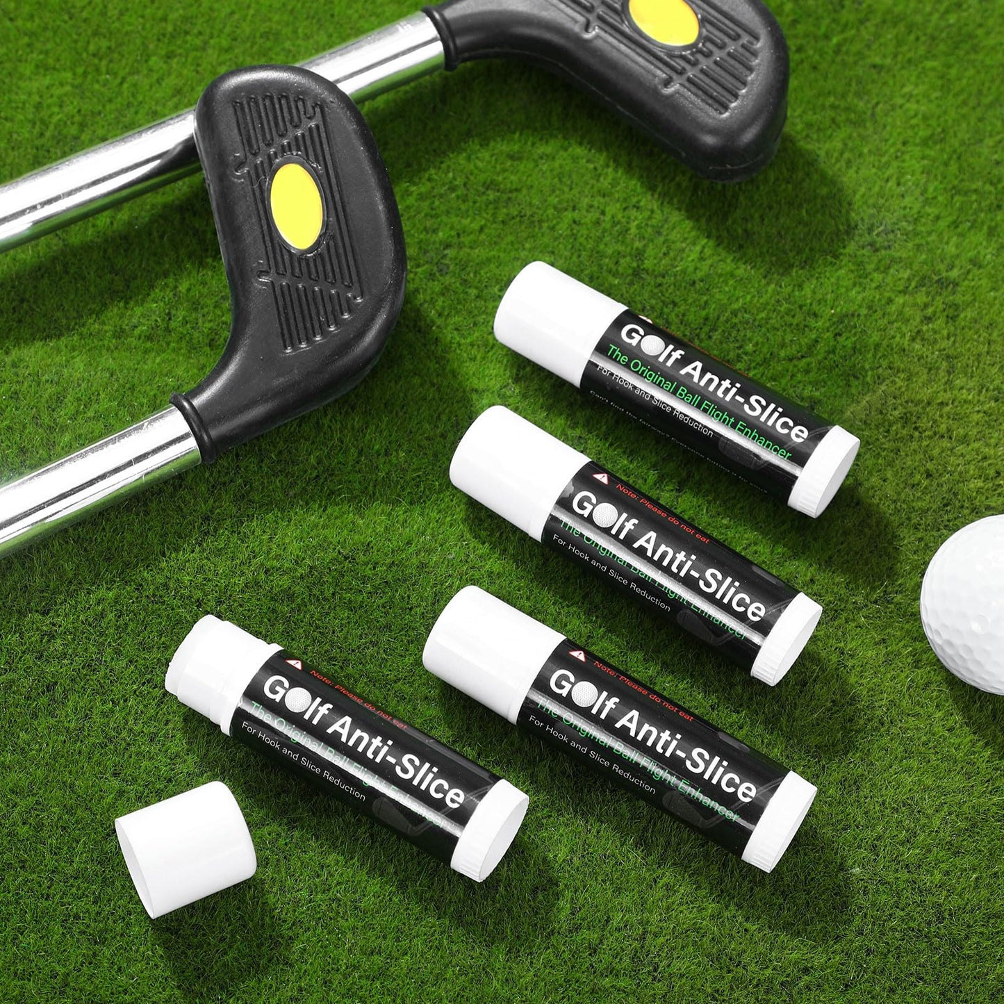 Halloscume 4 Pcs Golf Anti-Slice Anti-Slick Stick Compound for Clubs Boosts Distance and Increases Accuracy Gift for Golfer Supply(Classic Style)