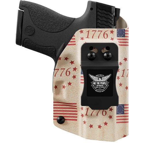 We The People Holsters - Betsy Ross Flag - Right Hand - IWB Holster Compatible with Smith & Wesson M&P 9C/40C / M2.0 3.5"/3.6" Compact Manual Safety RDS