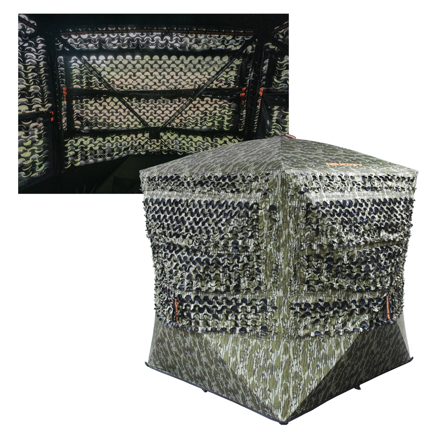 Muddy Carnage Die Cut Ground Blind Mossy Oak Original Bottomland
