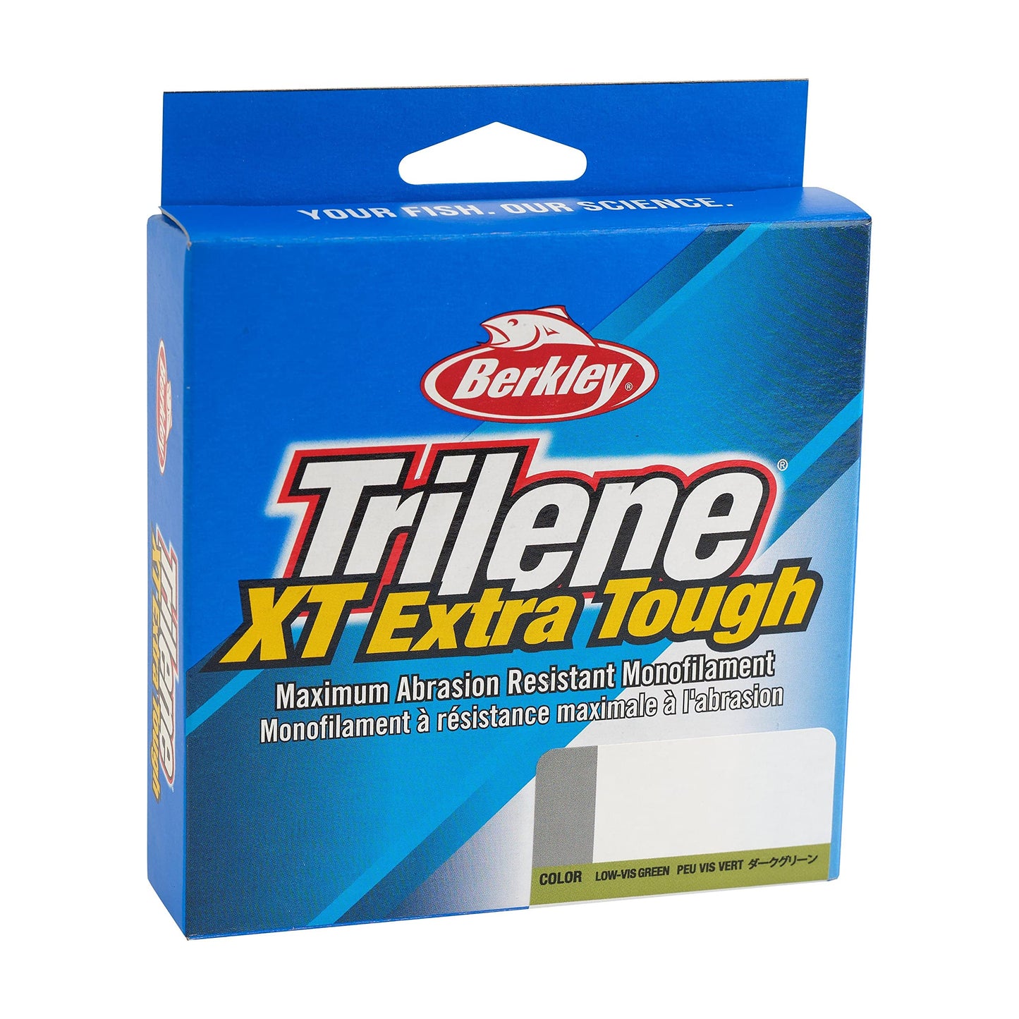 Berkley Trilene XT, 6lb | 2.7kg Monofilament Fishing Line, Low-Vis Green, 330yd | 301m, Abrasion Resistant, 45% More Flexibility, Ideal for Flipping, Pitching or Casting in Heavy Cover