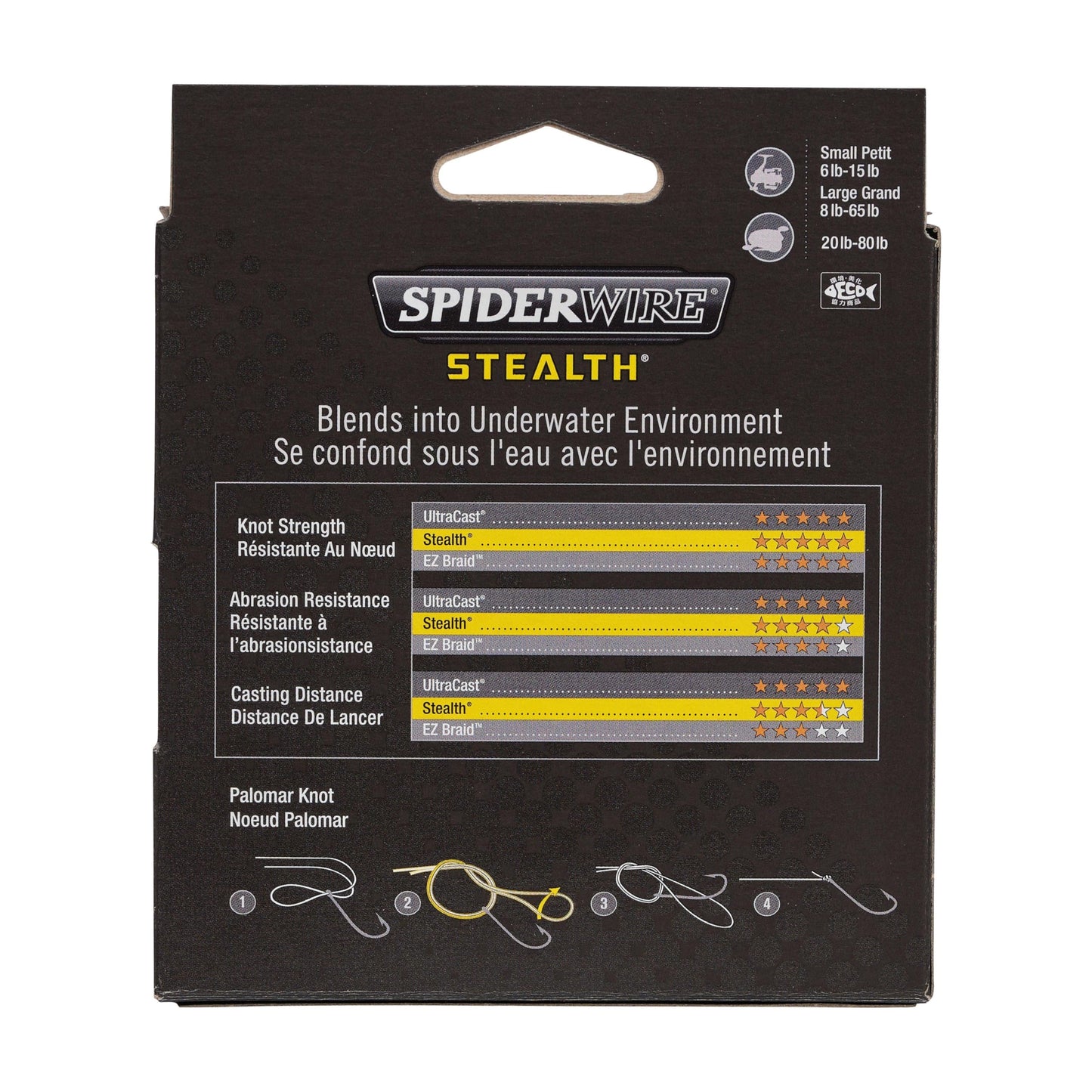 SpiderWire Stealth® Camo Braided Fishing Line, 50lb | 22.6kg, 125yd | 114m Fishing Line, Suitable for Saltwater and Freshwater Environments