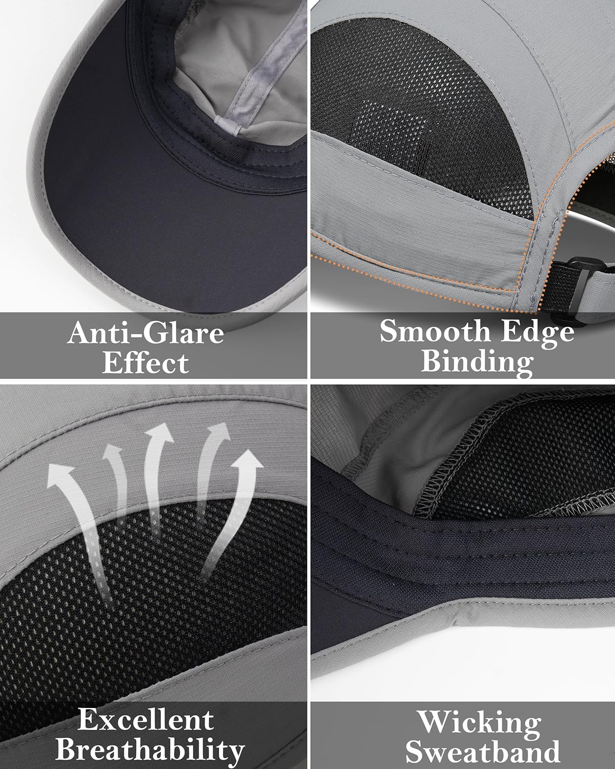 Quick Dry Running Hat - Cooling Breathable Mesh Design for Comfort | Adjustable Fit