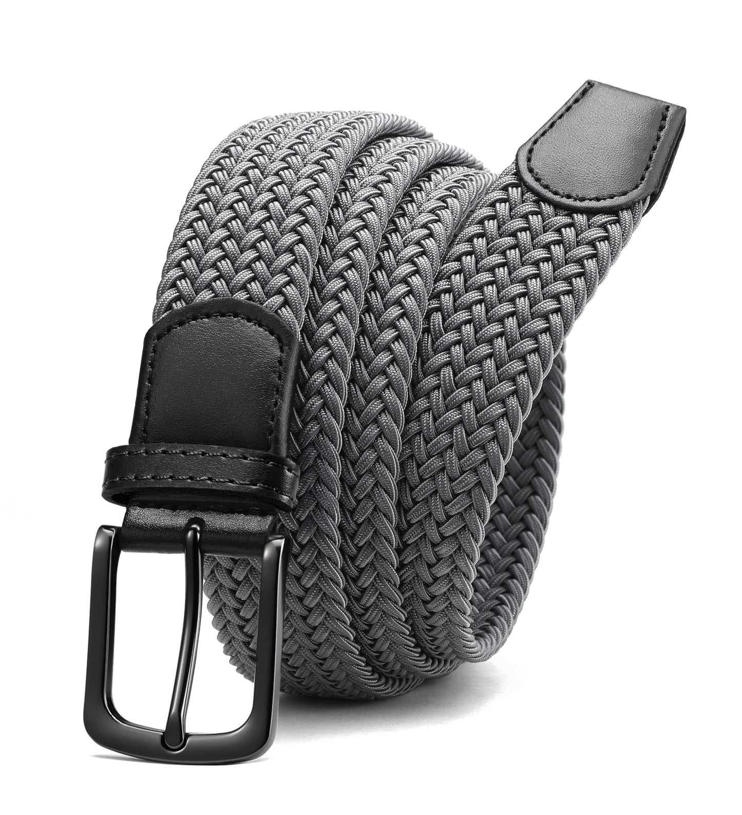CHAOREN Mens belt - Braided Stretch Golf Belt for Men 1 3/8"- Gift for Golf Pants Casual Shorts Jeans