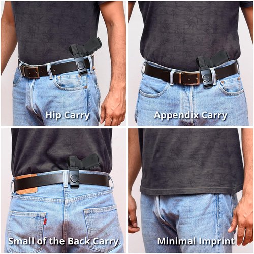 Genuine Leather Iwb Holster for Glock G42 Pistol - Tactical Handgun Iwb Leather Holster Glock - Leather Concealed Carry Holster - Comfortable Appendix Everyday Carry - Maxx Carry Holsters by PH