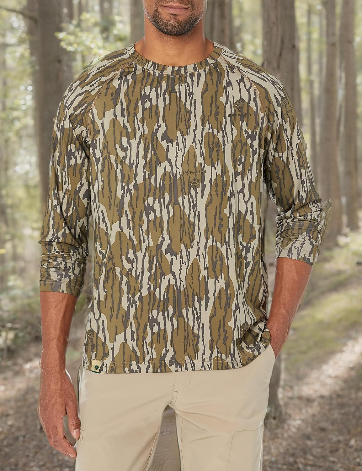 Mossy Oak Camo Hunting Shirts for Men - Long Sleeve, Lightweight & Breathable Fabric