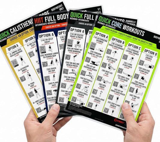 Calisthenics Workout Poster - Bodyweight Exercise Wall Chart with QR Video Demos | Home Fitness Decor