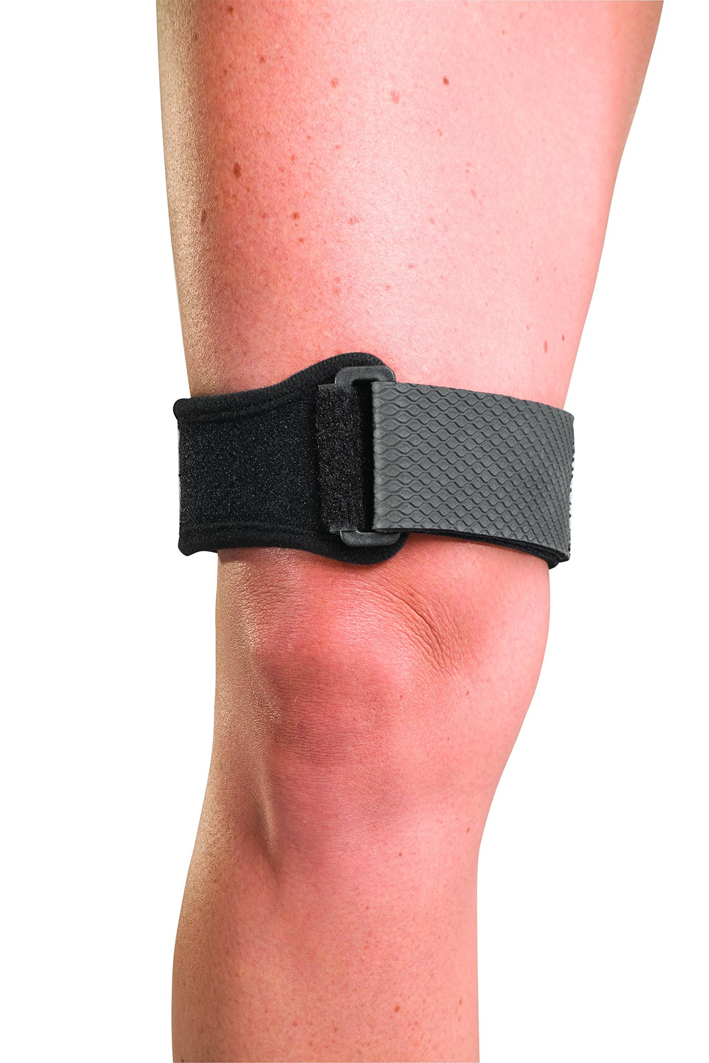 MUELLER Sports Medicine ITB Strap, Knee Pain Relief Support for Men and Women, Ideal for IT Band Issues, Black, One Size