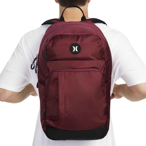 Hurley Mens Classic Backpack, True Red/Icon, One Size
