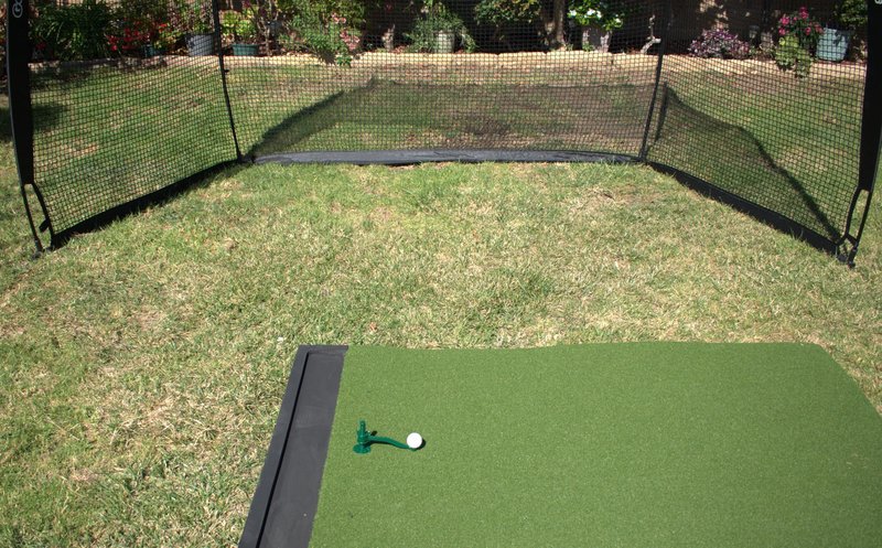 Golf Tee for Mat, Rotating Golf Tee, Adjustable Height with Flexible Arm for Driving Range, Backyard, Garage. Indoor-Outdoor. Made in USA