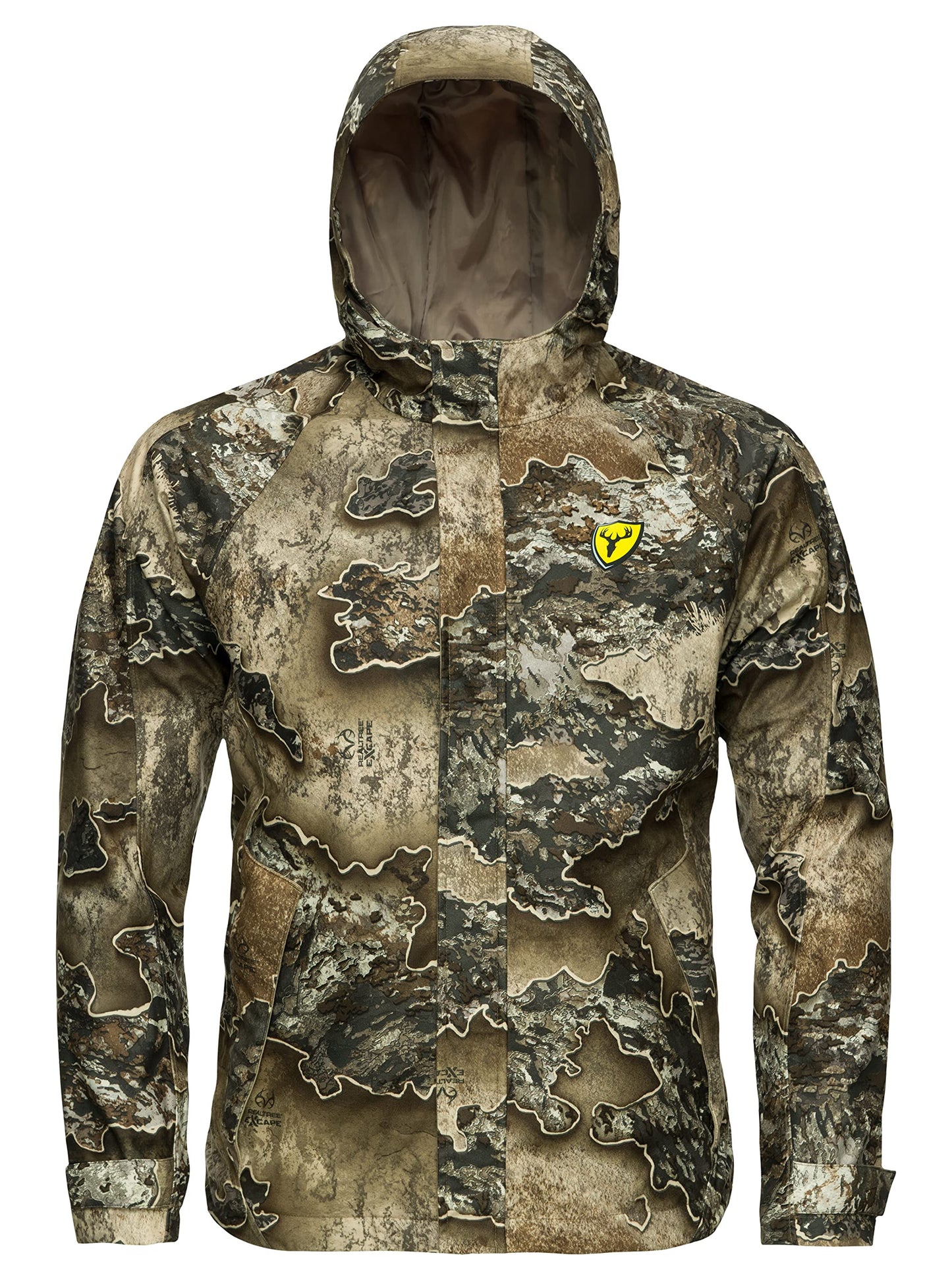 SCENTBLOCKER Men's Lightweight Waterproof Breathable Camo Rain Jacket